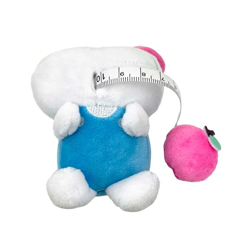 Hello Kitty Målebånd nøkkelring med kosedyrhåndtak