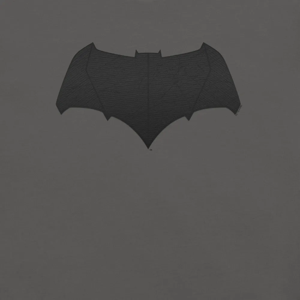 Batman v Superman: Dawn of Justice Batman Logo T-skjorte asfalt