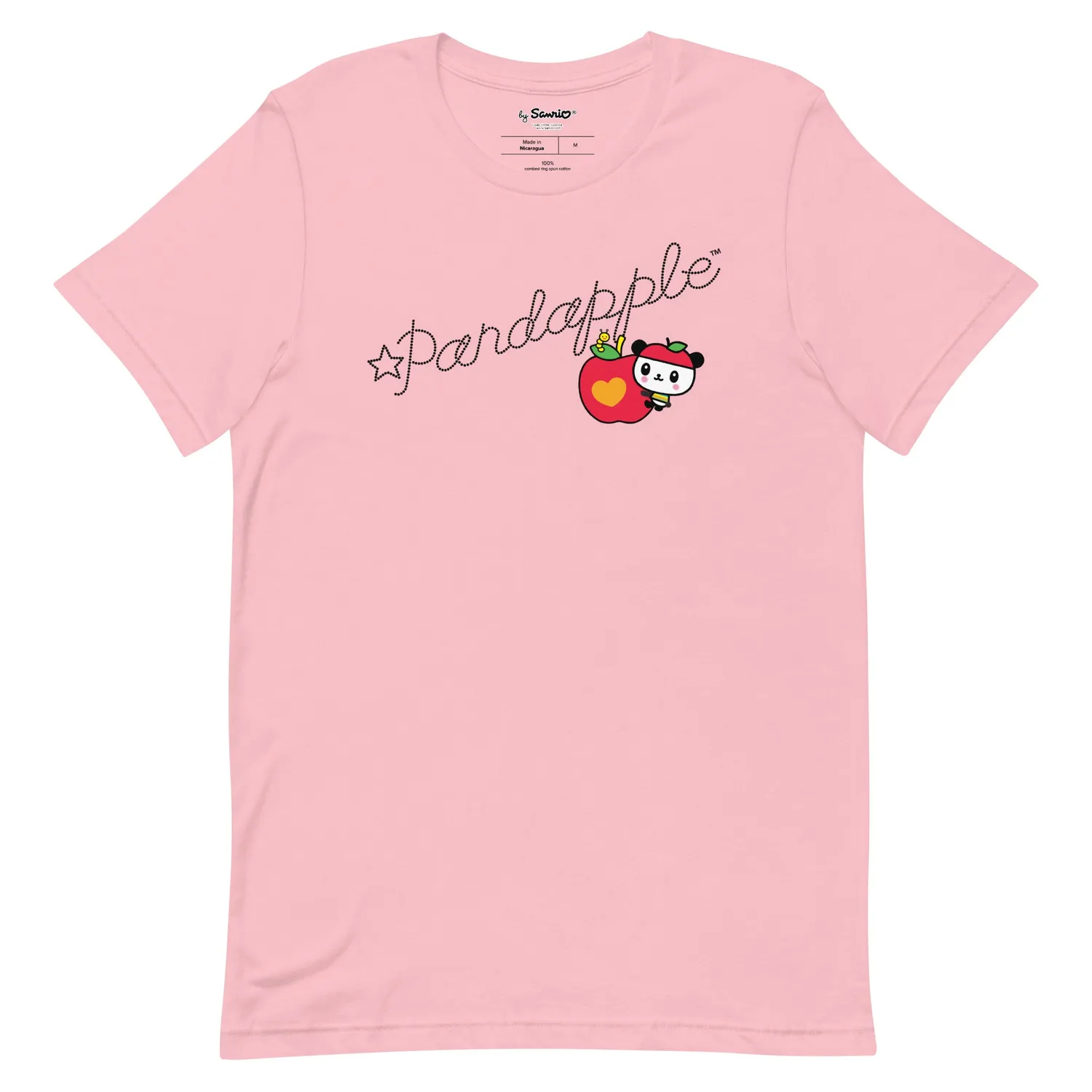 Pandapple Dotted Signature T-skjorte hvit XS–4XL i bomull