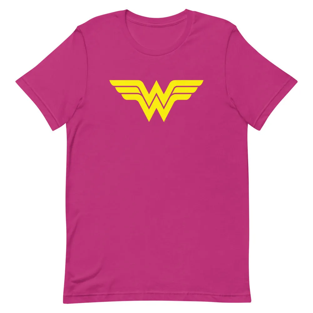 Batman Wonder Woman Logo T-skjorte rød bomull