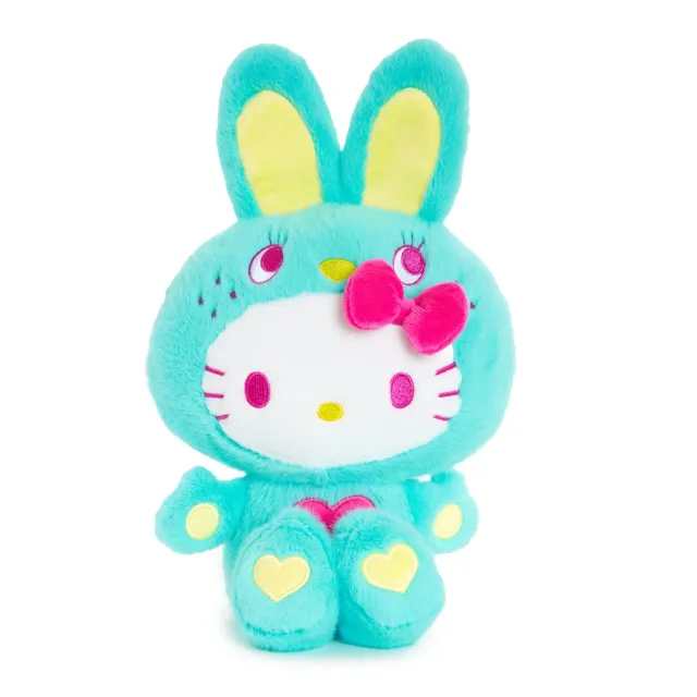Hello Kitty Colorful Bunny Series 11" Green plysjbamse