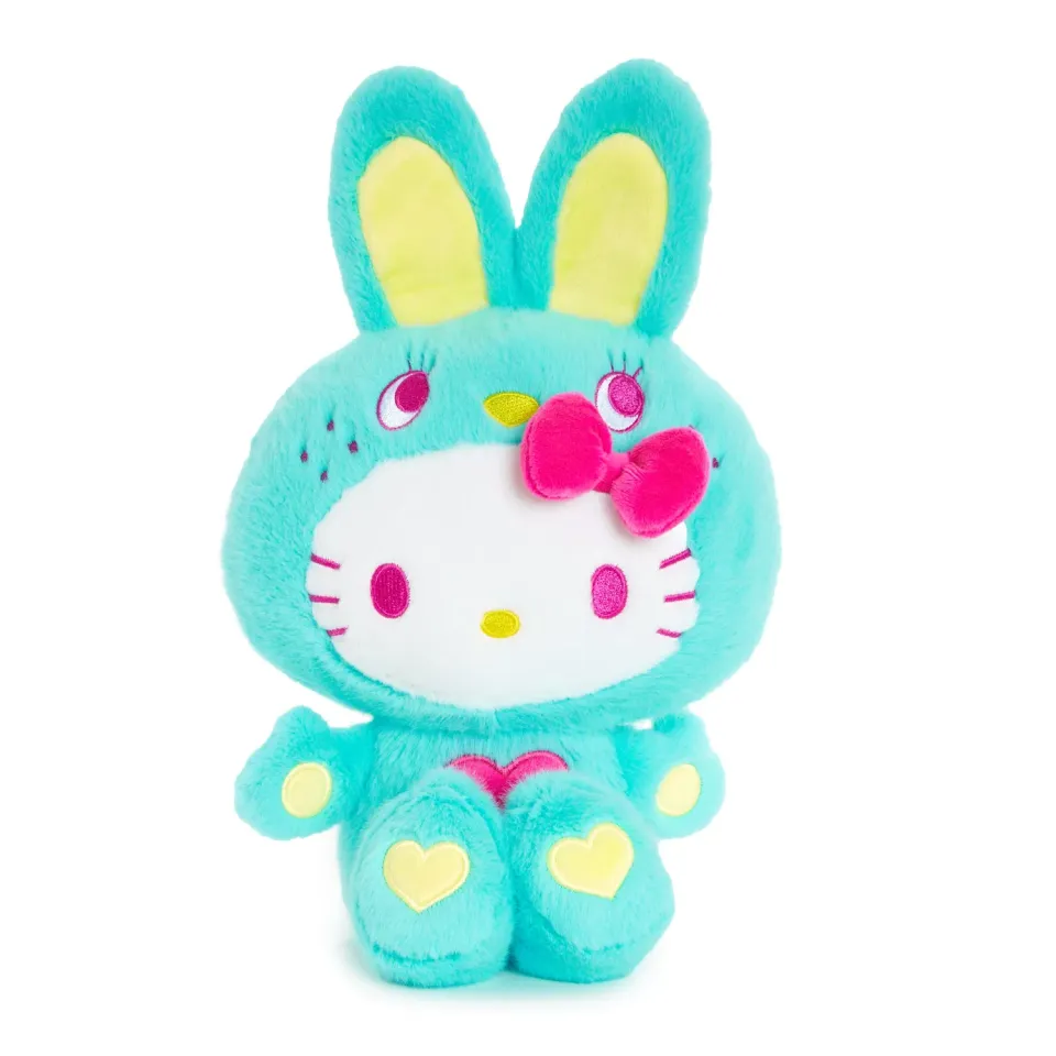 Hello Kitty Colorful Bunny Series 11" Green plysjbamse