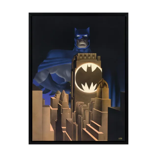 Batman: The Dark Knight Returns Giclée-trykk på lerret, innrammet 17 × 25 tommer