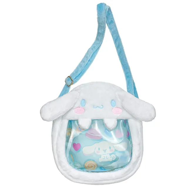 Hello Kitty Cinnamoroll Plush Crossbody ita-veske
