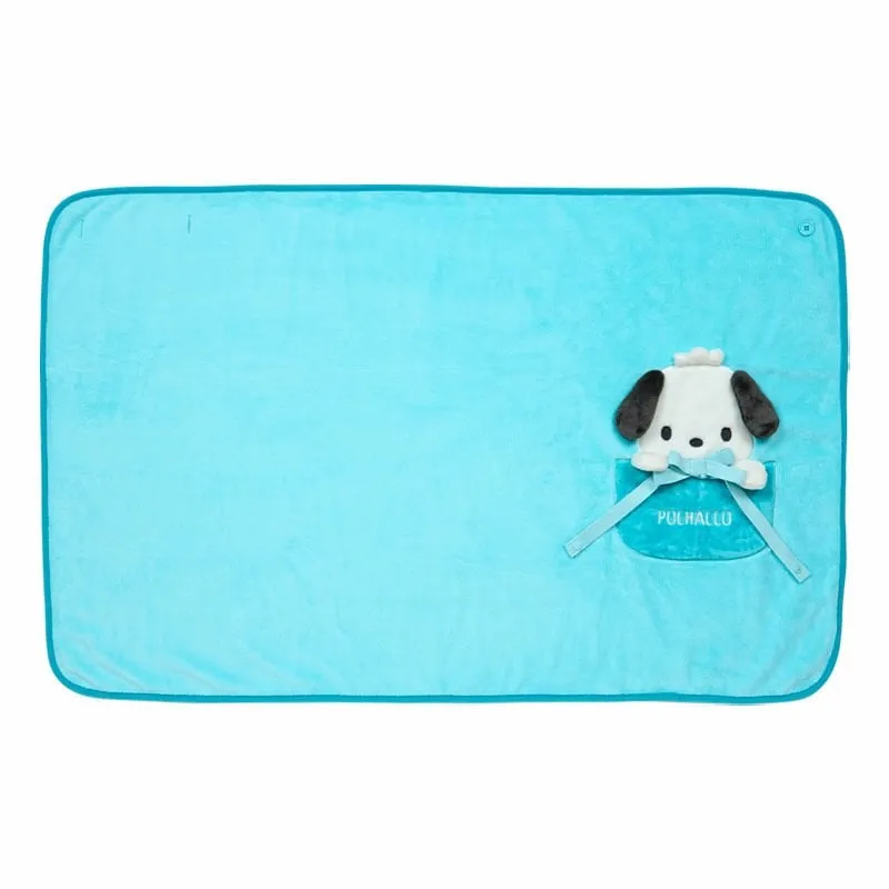 Pochacco 2-in-1 Cozy Lap Blanket pledd pute og sjal