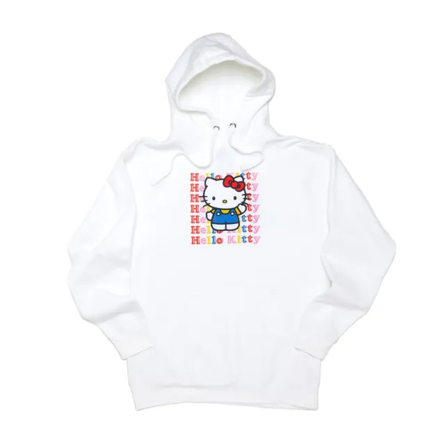 Hello Kitty Watashi Wa hettegenser S–3XL hvit bomull