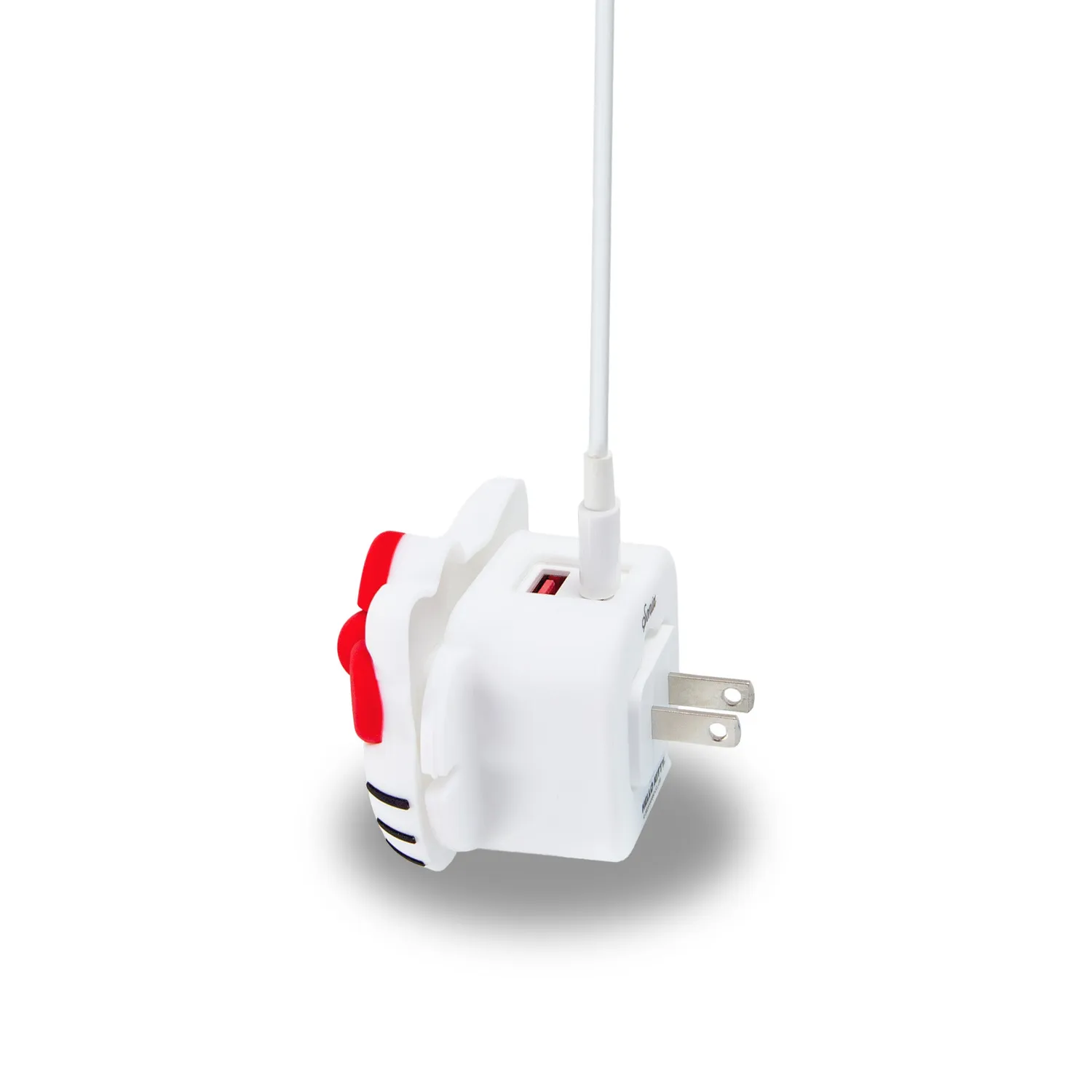 Hello Kitty x Sonix 3D silikon vegglader med USB-A og USB-C