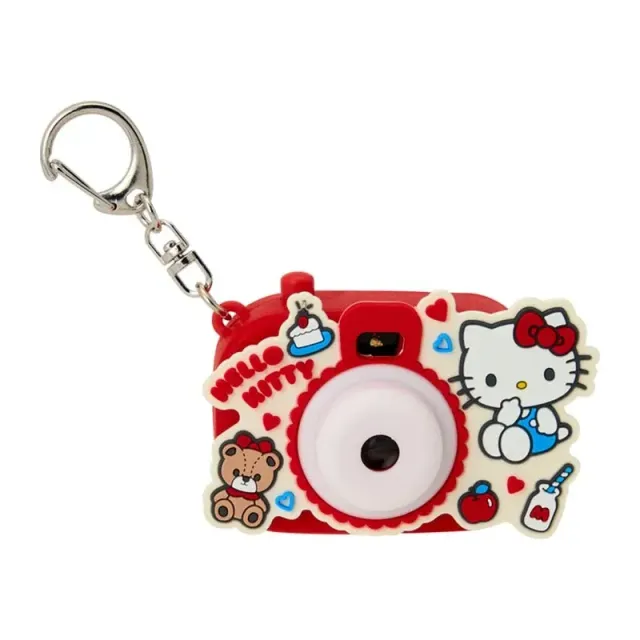 Hello Kitty Mini Light Projection Camera Keychain nøkkelring med lysbilder