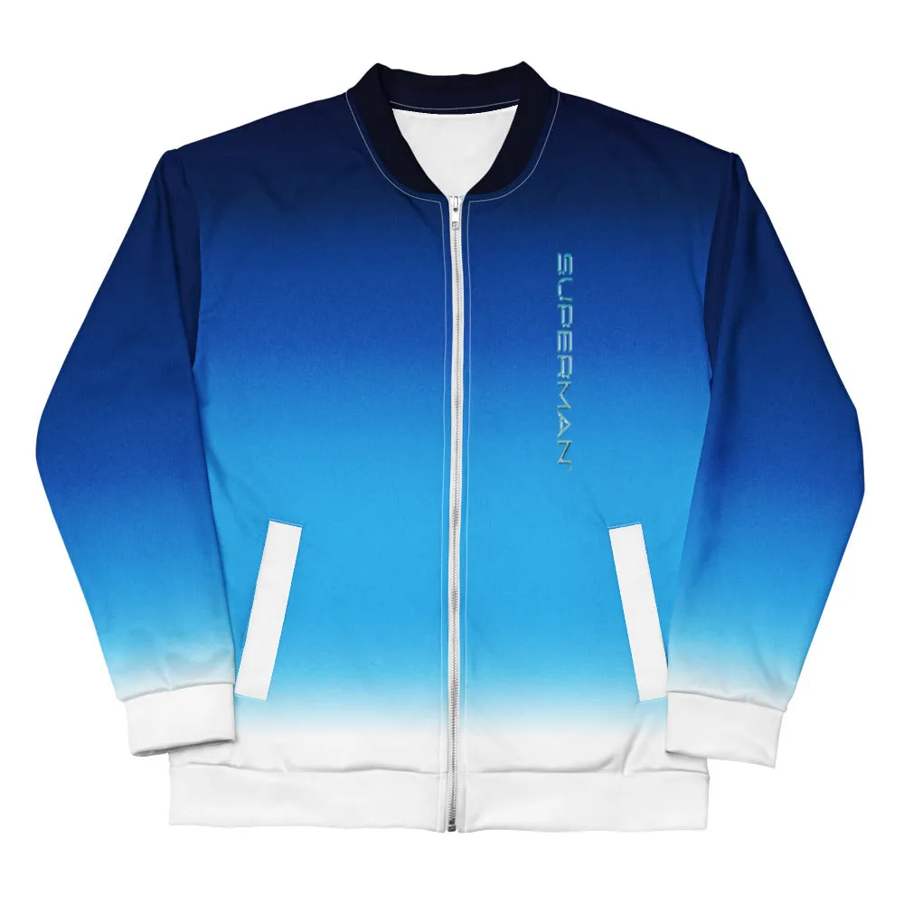 Batman Superman 2025 Last Son of Krypton bomberjakke hvit fleece