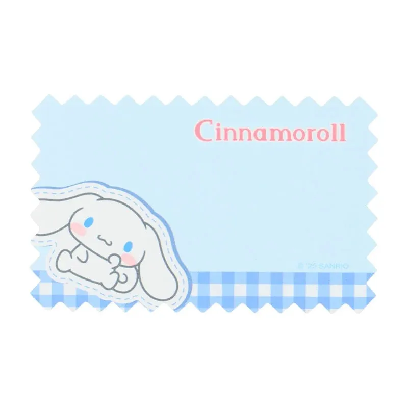 Hello Kitty Cinnamoroll Gingham Mini Memo Sheets memoark med etui