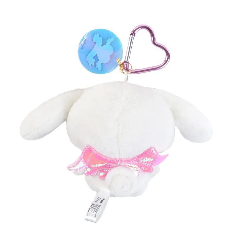Hello Kitty Bright and Dark Angel Series Cinnamoroll Bright Plush Mascot nøkkelring