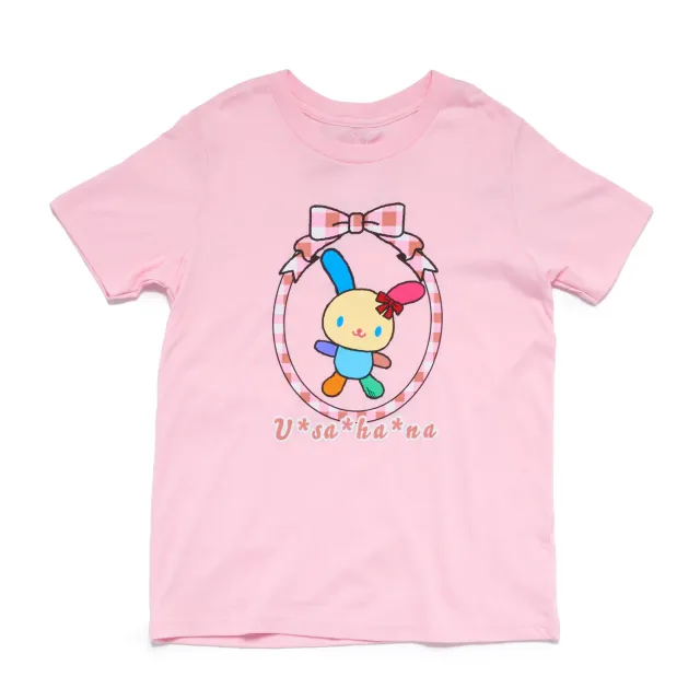 Hello Kitty U*SA*HA*NA Big Kids Bow Frame Tee t-skjorte rosa