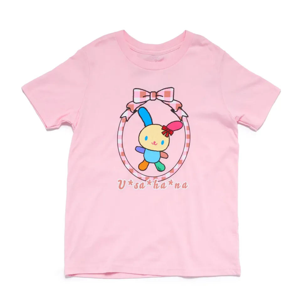 Hello Kitty U*SA*HA*NA Big Kids Bow Frame Tee t-skjorte rosa