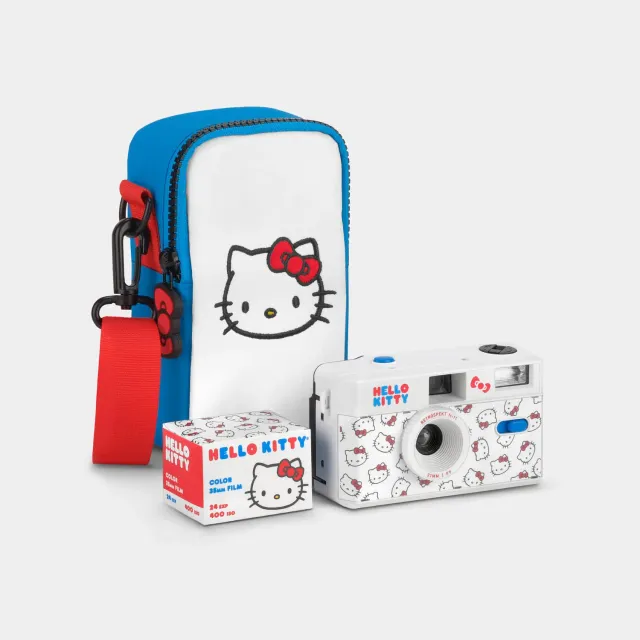 Hello Kitty Classic FC-11 35mm Camera kamera gavesett med film og veske