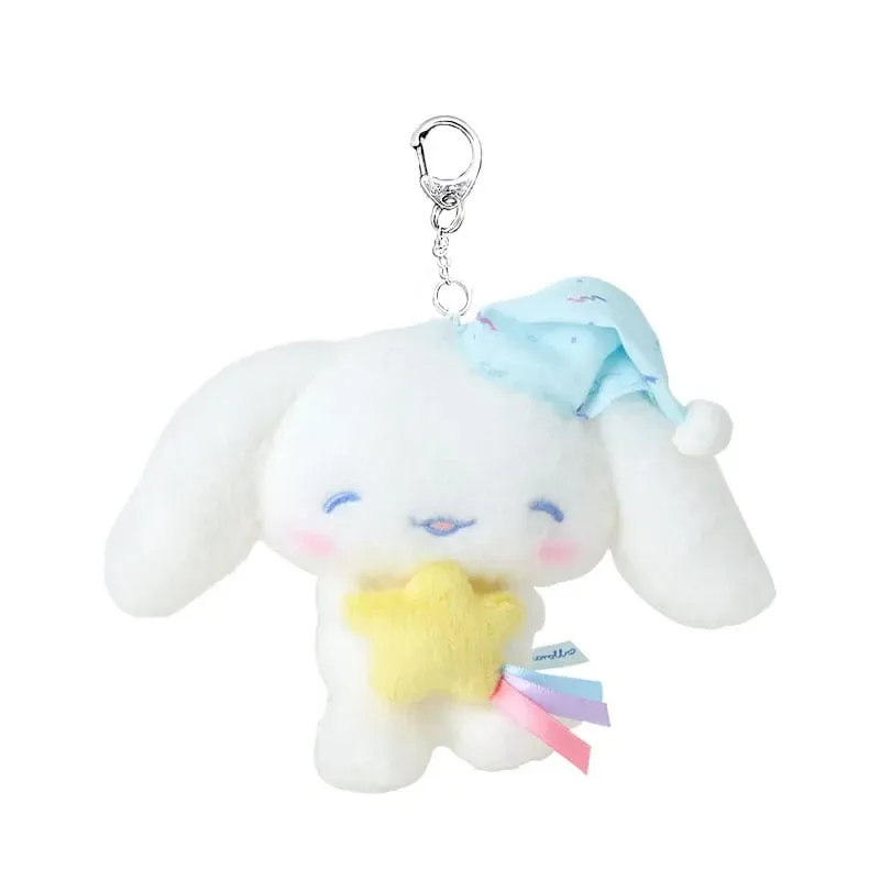 Hello Kitty Time for Bed Series Cinnamoroll Plush Keychain Mascot