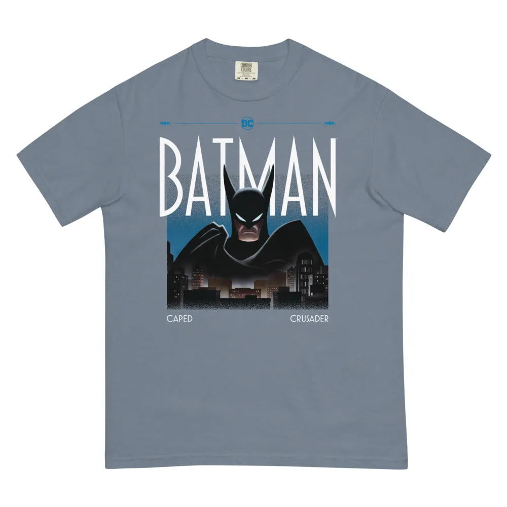 Batman Caped Crusader Knight Watch Comfort Colors T-skjorte svart 2XL–4XL bomull