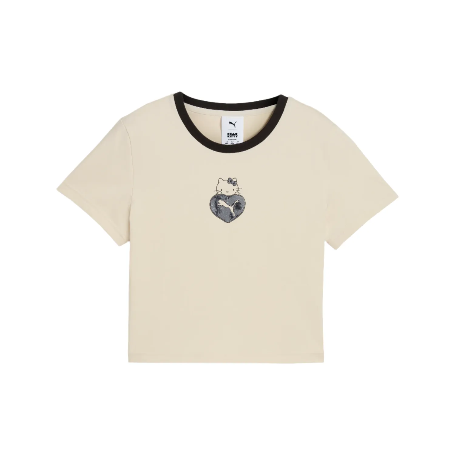 Hello Kitty x PUMA Graphic Baby Tee T-skjorte Alpine Snow cropped