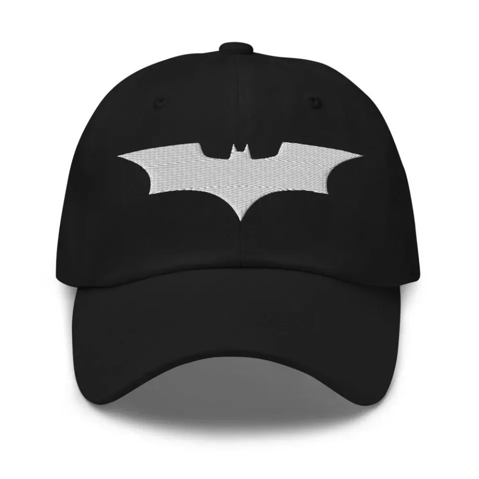 Batman The Dark Knight Logo caps svart brodert