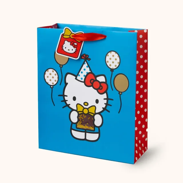 Hello Kitty x Studio Oh! Retro Red Balloons Gift Bag gavepose stor