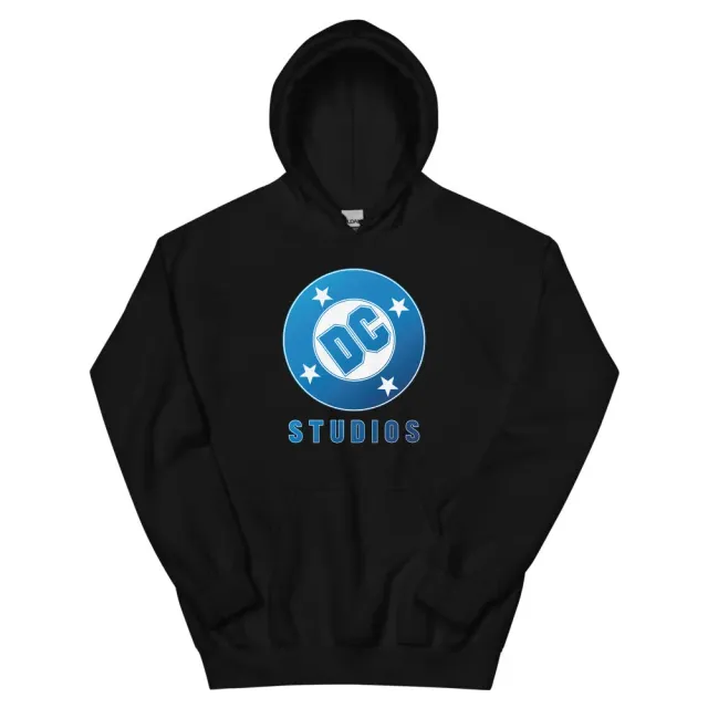 Batman DC Studios Blue Logo-hettegenser svart 50/50