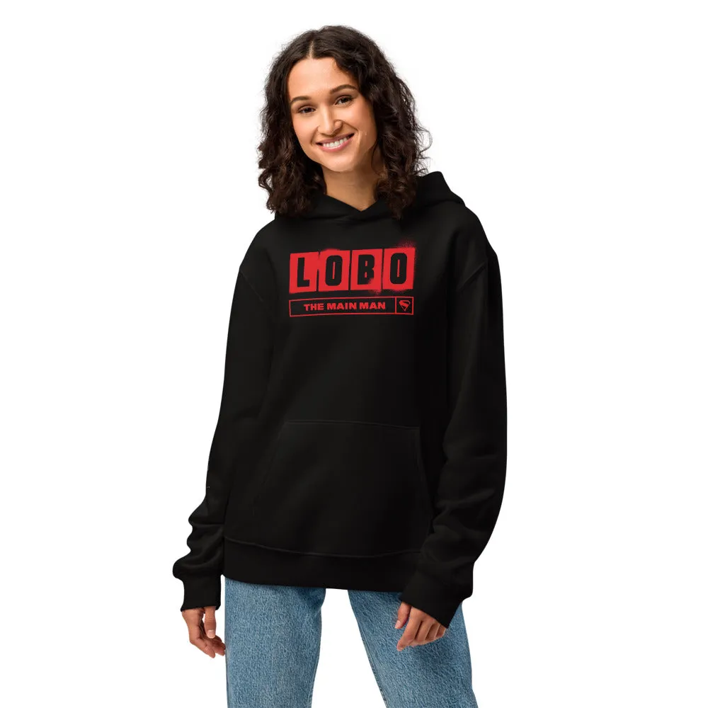 Batman SUPERGIRL (2026 Movie) Lobo Oversized Heavyweight Hoodie svart