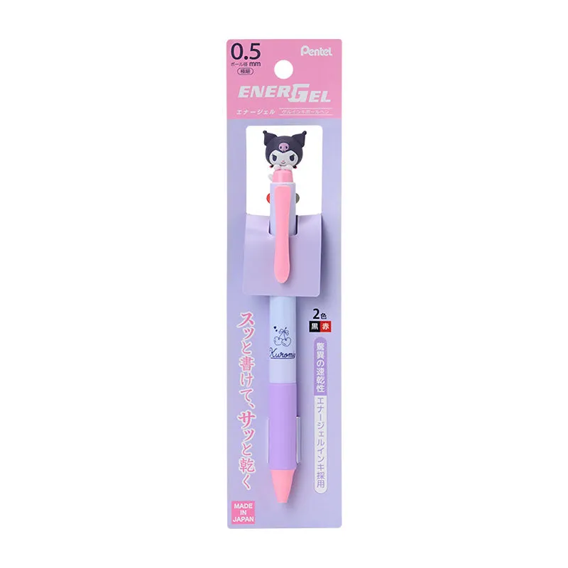 Hello Kitty Kuromi Pentel EnerGel 2-farget gelpenn 0,5 mm