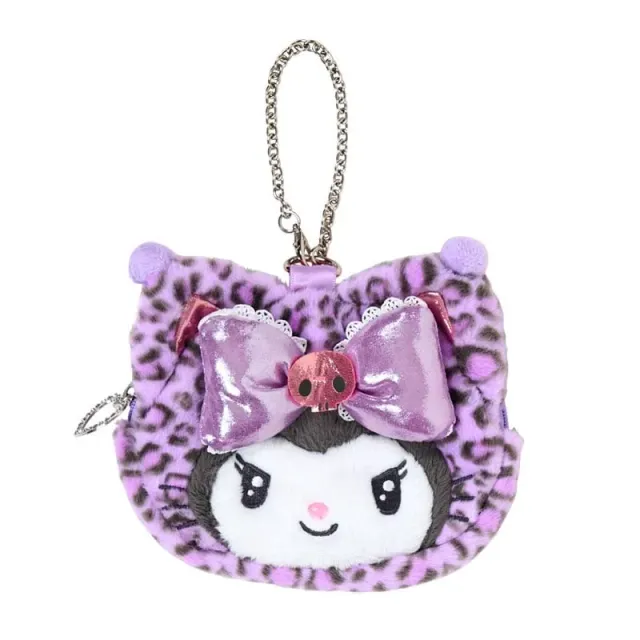Hello Kitty Leopard Cat Series Kuromi Plush Mini Pouch pung