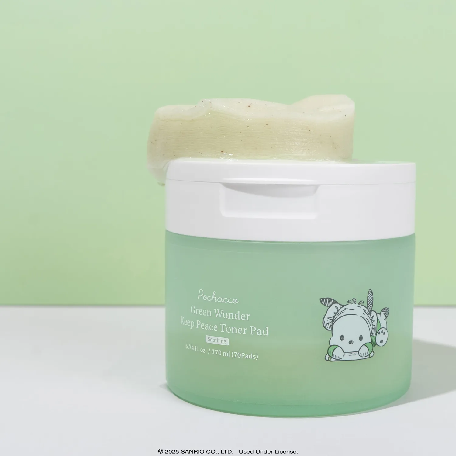 ByUR Sanrio K-Spa Pochacco Green Wonder toner pads