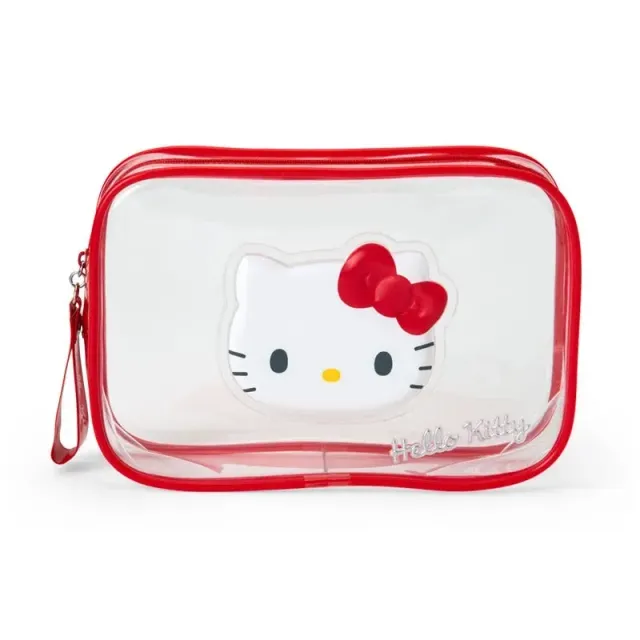 Hello Kitty Clear Classic Zipper Pouch toalettmappe gjennomsiktig PVC