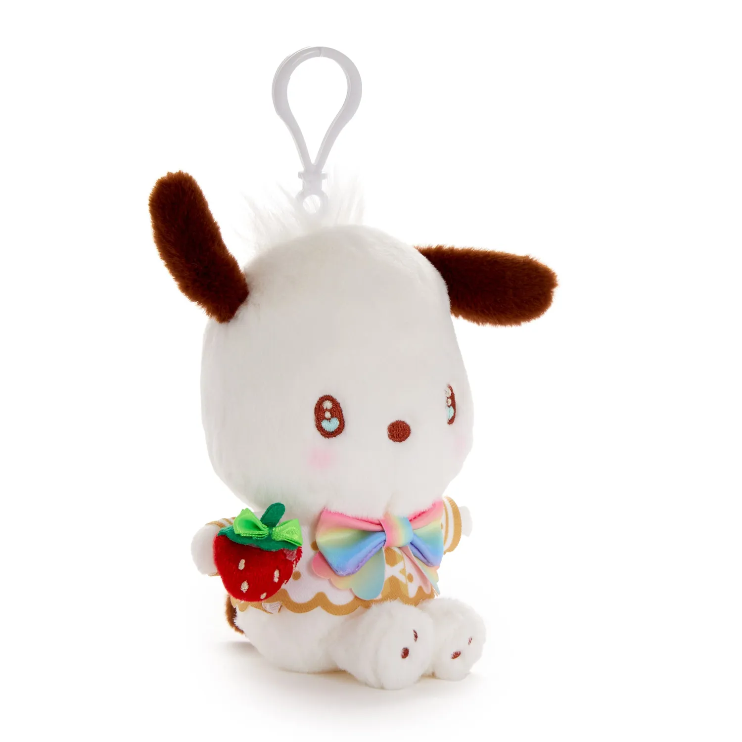 Hello Kitty Pochacco Plush Mascot Clip Strawberry Rainbow Series 5 tommer