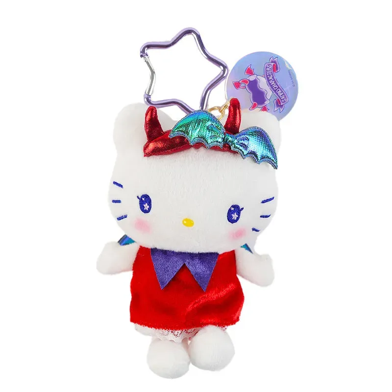 Hello Kitty Bright and Dark Angel Dark Plush Mascot plysjnøkkelring