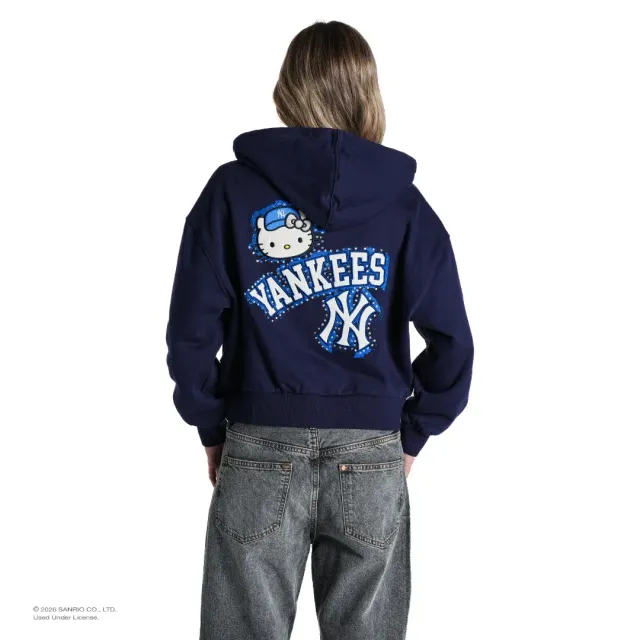 Hello Kitty The Wild Collective New York Yankees zip-hettejakke marineblå XS