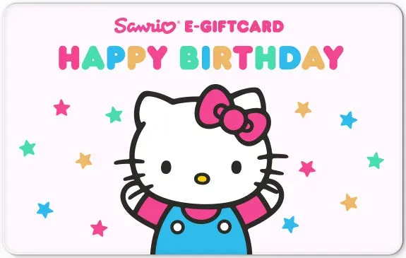 Sanrio Online Happy Birthday e-gavekort 25 dollar digitalt