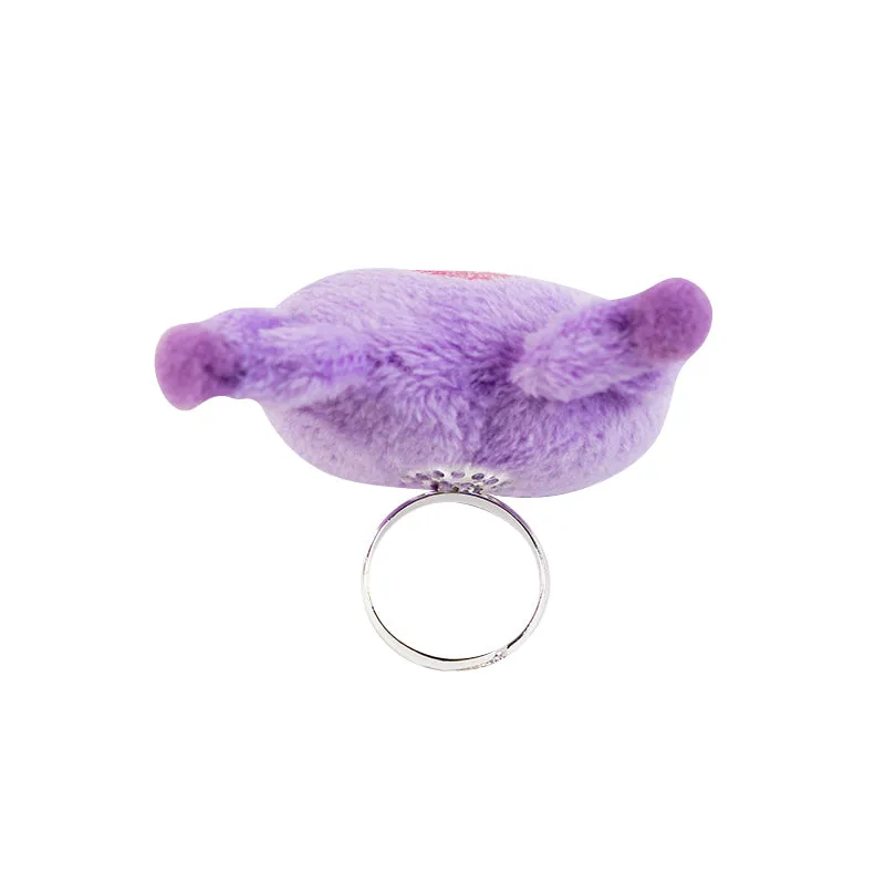 Hello Kitty Kuromi Plush Mascot Ring plysjring one size
