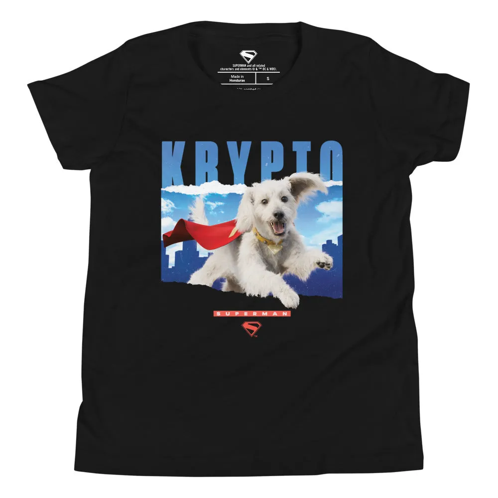 Batman Superman (2025 Movie) Krypto Youth T-skjorte barn