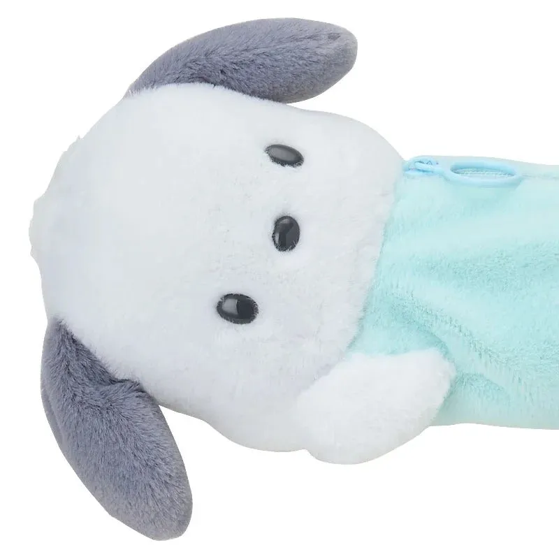 Hello Kitty Pochacco Plush Pal Pencil Case Side Pose plysjpennal