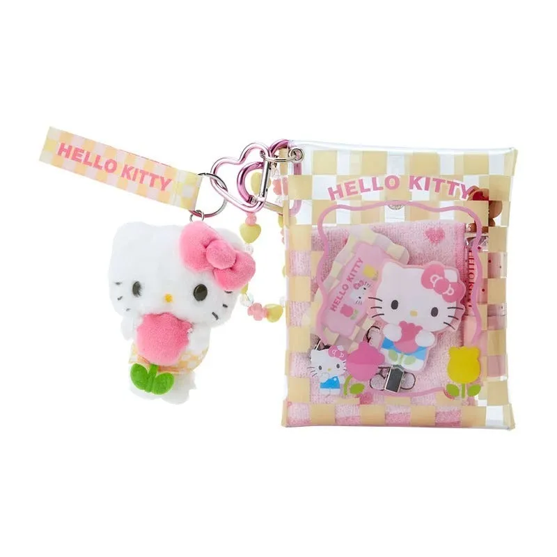 Hello Kitty Cinnamoroll Pastel Check minipung gjennomsiktig