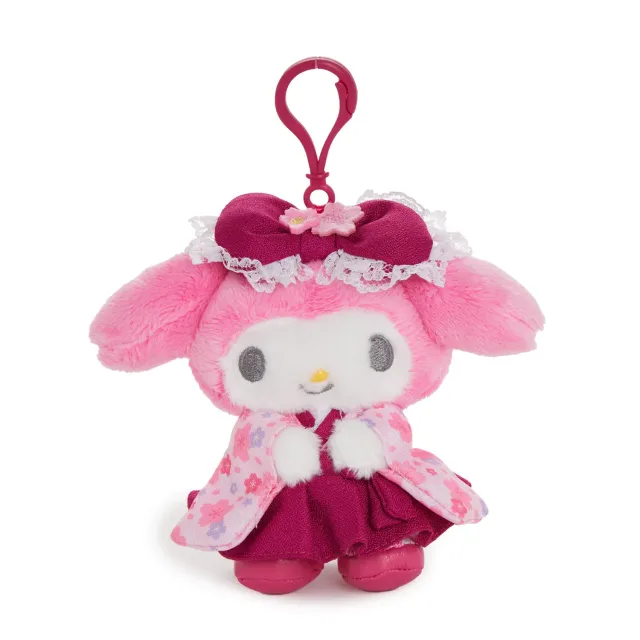 Hello Kitty My Melody Plush Mascot Clip koseklips hakama