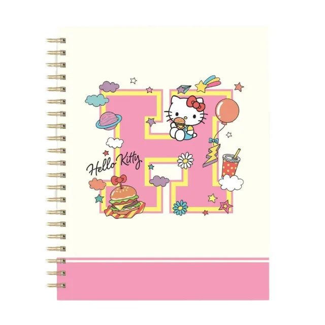 Hello Kitty x Studio Oh! College Letters spiralnotatbok ekstra stor