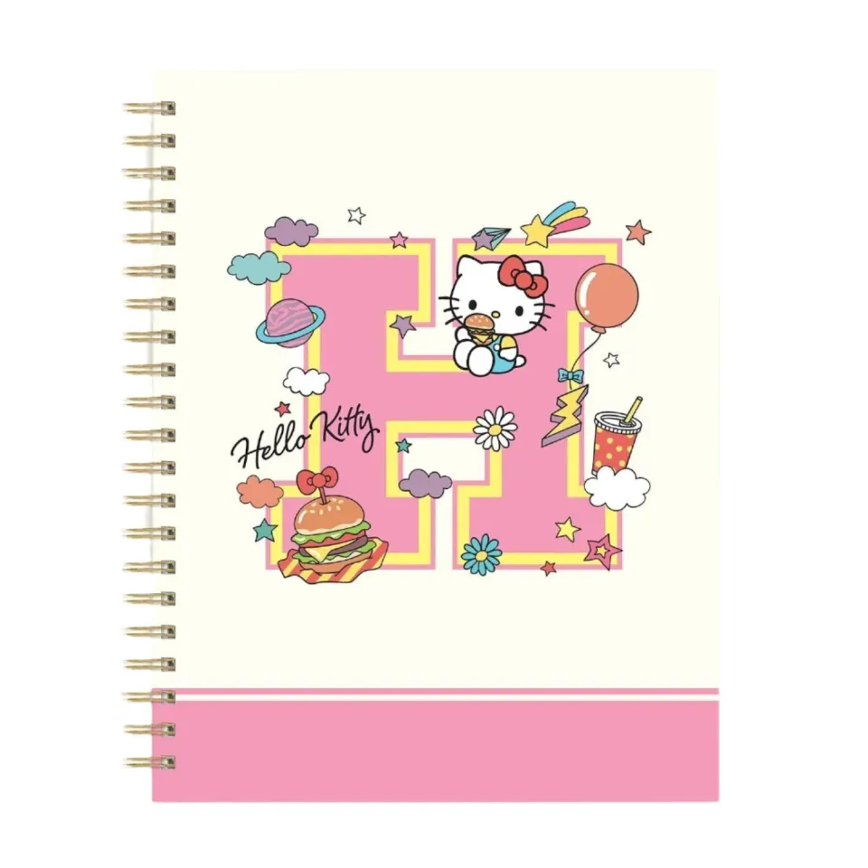 Hello Kitty x Studio Oh! College Letters spiralnotatbok ekstra stor