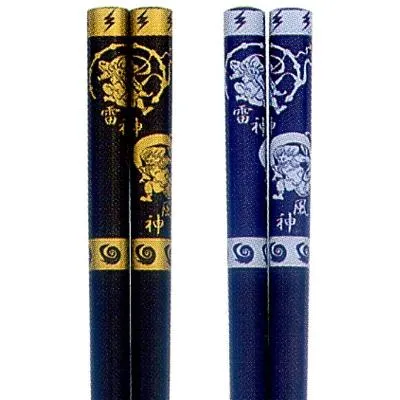 Neo Tokyo Raijin & Fuujin spisepinner 22,5 cm bambus