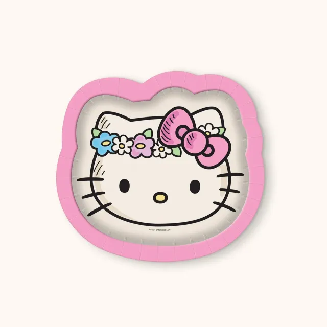 Hello Kitty Flower Crowns Dessert Plates desserttallerkener