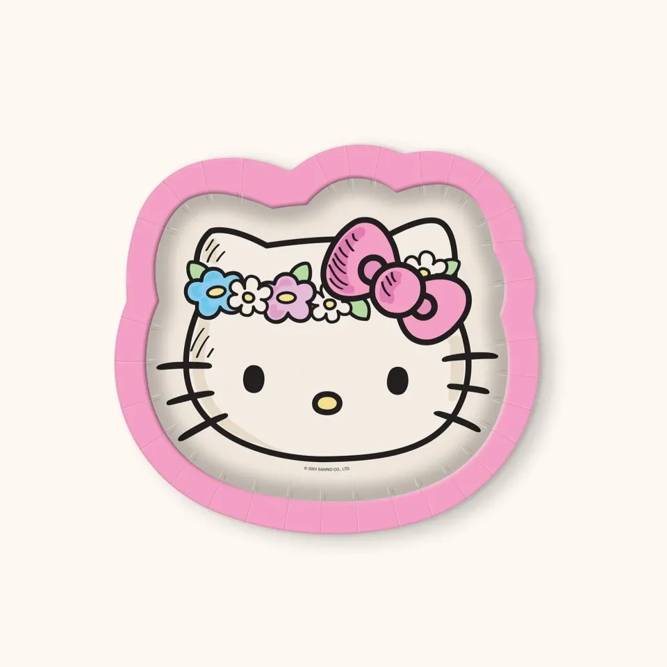 Hello Kitty Flower Crowns Dessert Plates desserttallerkener