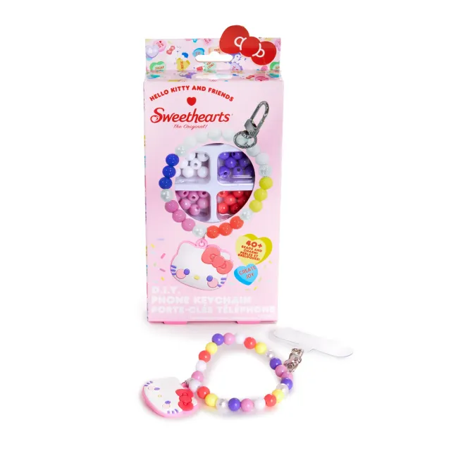 Hello Kitty & Friends Sweethearts D.I.Y. Phone Keychain Set perlesett