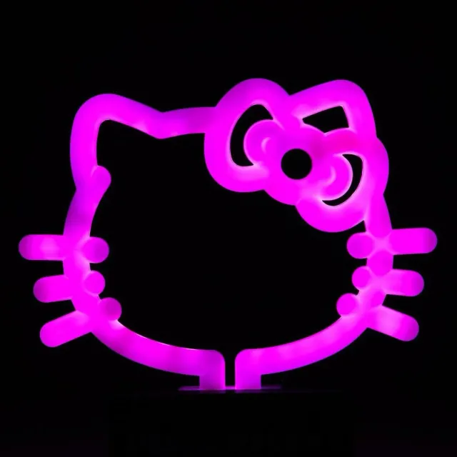 Hello Kitty Silhouette Neon Light LED-lampe rosa