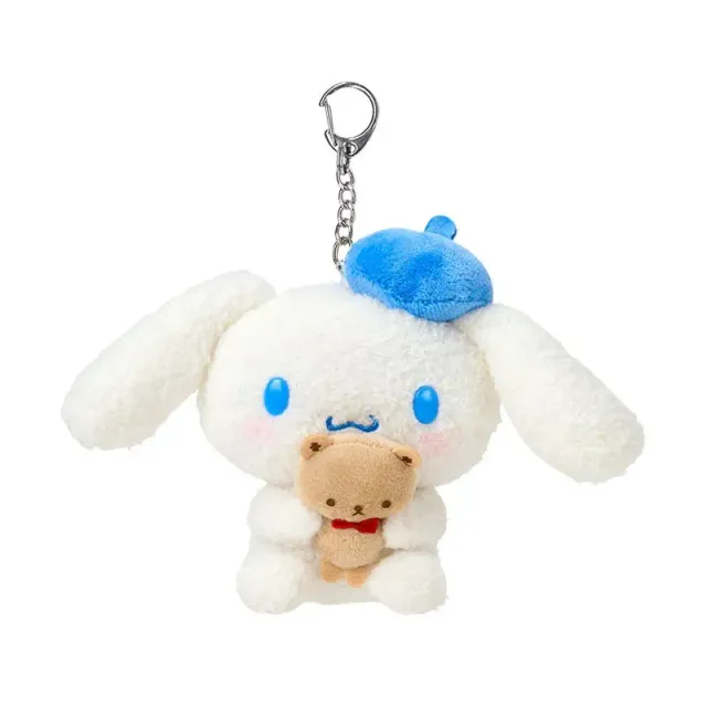 Hello Kitty Kuma-san Series Cinnamoroll nøkkelring med blå beret