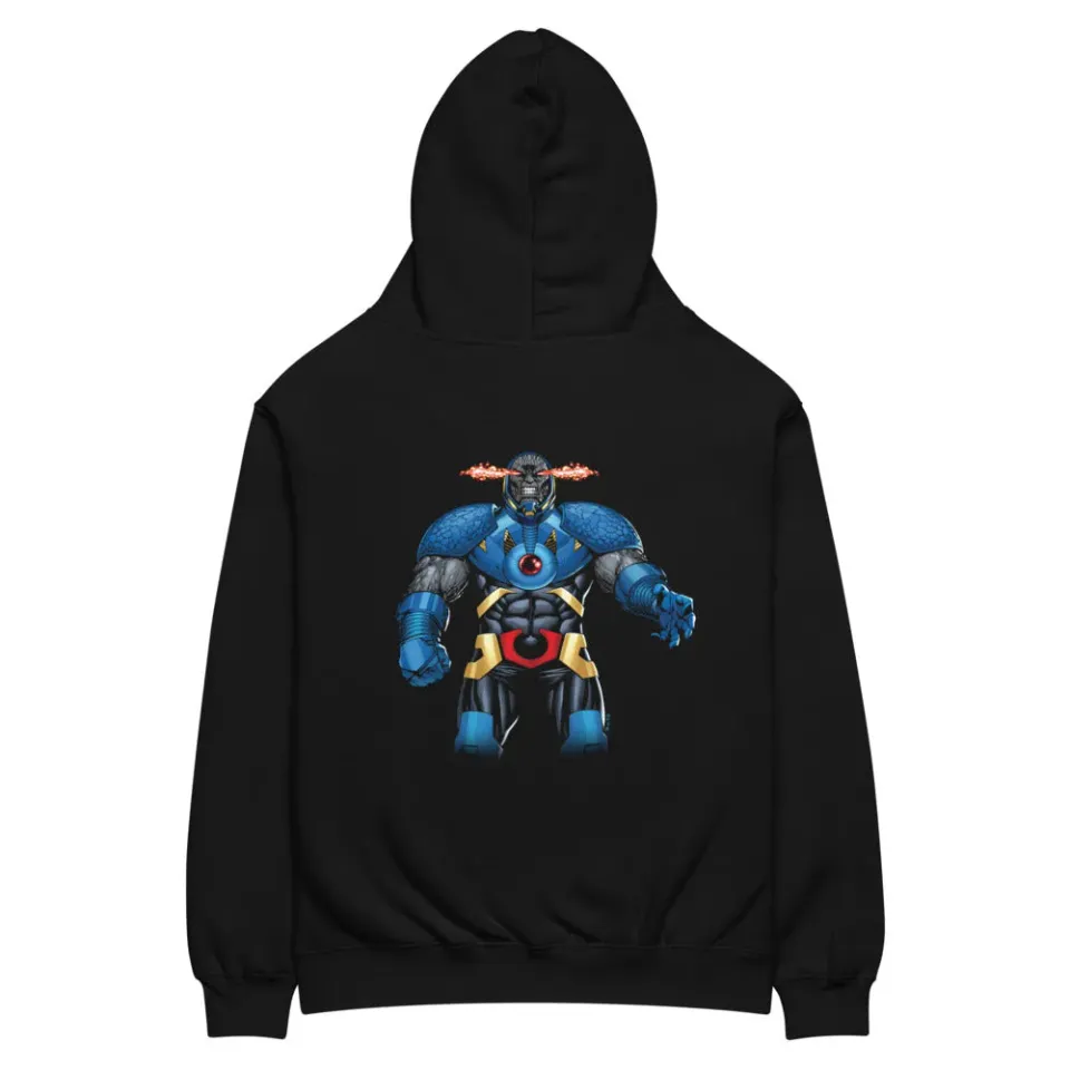 Batman DARKSEID Dark Lord brodert oversized hettegenser svart