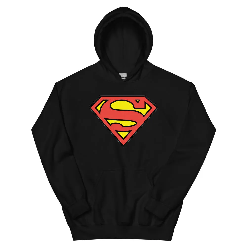 Batman Superman Logo hettegenser kongeblå
