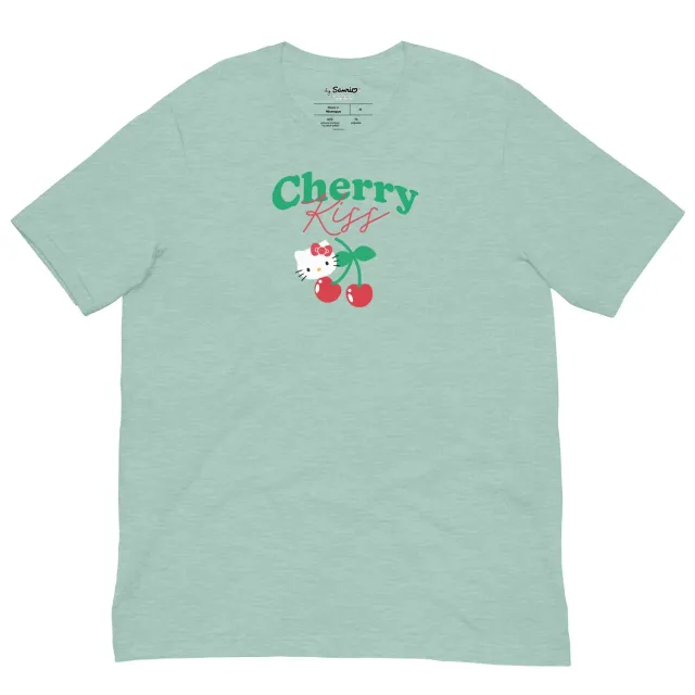 Hello Kitty Cherry Kiss Tee T-skjorte Heather Prism Dusty Blue