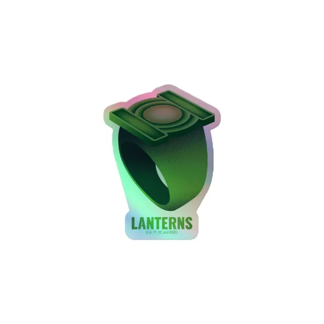 Batman Lanterns Power Ring holografisk klistremerke 3×3 tommer